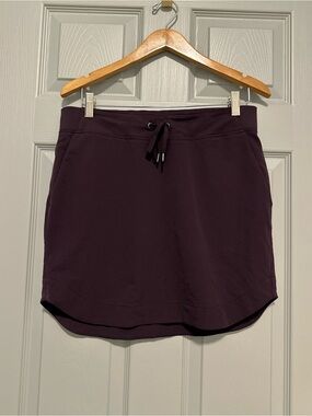 Athleta Women’s Drawstring Active Shorts Skirt - Deep Plum